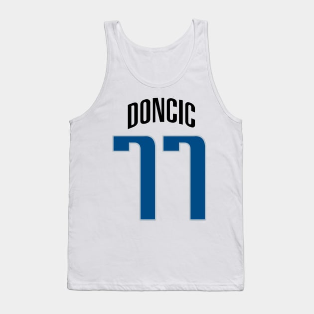 Dallas Doncic 77 Tank Top by Cabello's